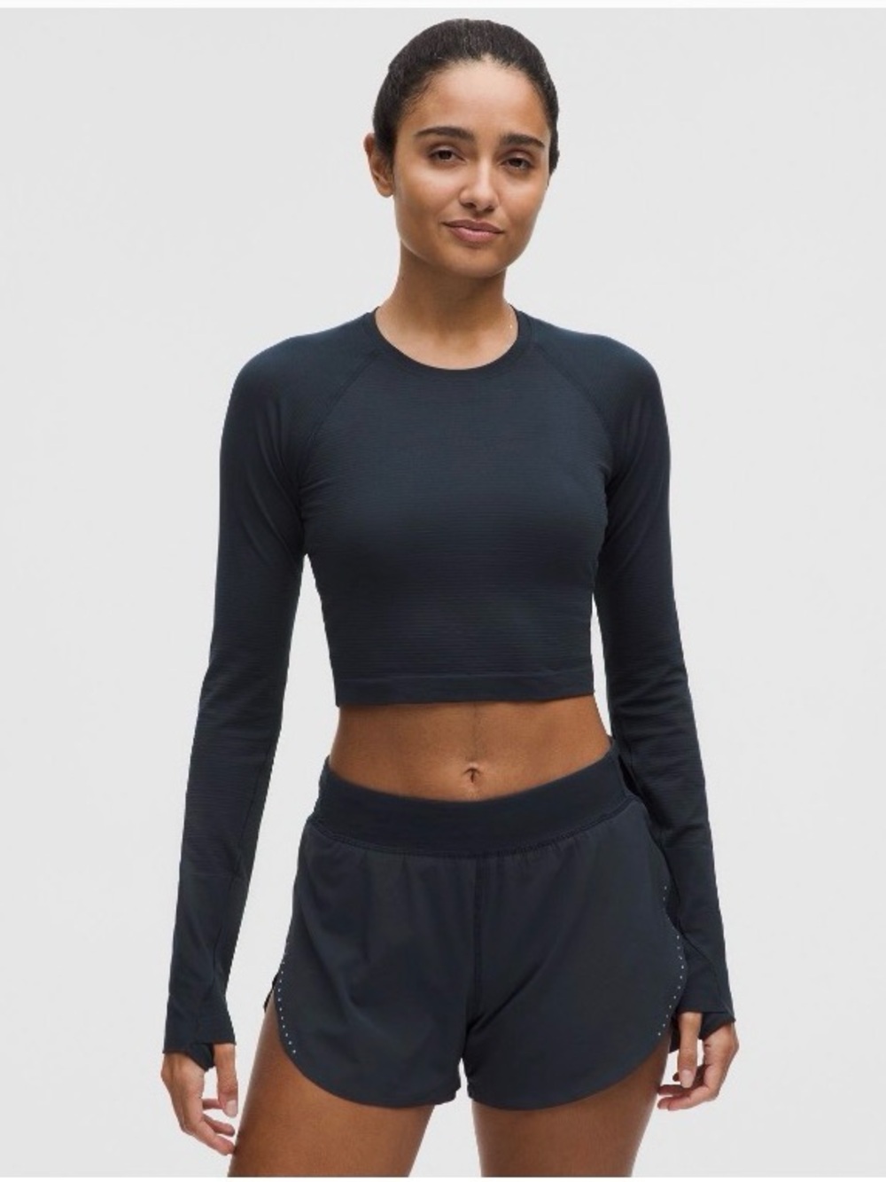 Lululemon Swiftly Tech Cropped Short-Sleeve
Shirt 2.0 | size 8